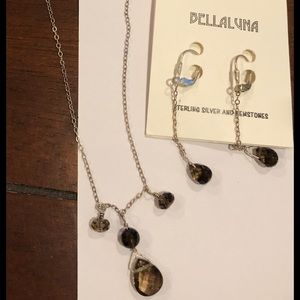 Bella Luna Necklace and Earrings Set-$30
